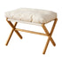 Foldable Bamboo Foot Rest Stool Bench