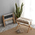 Foldable Bamboo Foot Rest Stool Bench