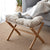 Foldable Bamboo Foot Rest Stool Bench