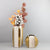 Gold Leather Decorative Vase