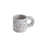 White Dots Splash Ink Fat Coffee Mug