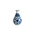 Mini Oriental Blue Floral Porcelain Vase