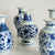 Mini Oriental Blue Floral Porcelain Vase