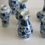 Mini Oriental Blue Floral Porcelain Vase