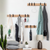 Wall Mounted Bamboo Door Hook Rack