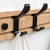 Wall Mounted Bamboo Door Hook Rack