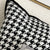 Houndstooth Black White Cushion Cover