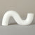 S-Shaped Ceramic Taper Candle Holder