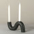 S-Shaped Ceramic Taper Candle Holder