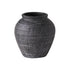 Farmhouse Black Pottery Pot Vase