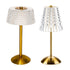 Crystal Shade Portable Dining Table Lamp