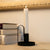 Black Taper Candle Holder with Handle