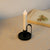 Black Taper Candle Holder with Handle