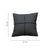 Geometric Square PU Leather Cushion Cover