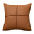 Geometric Square PU Leather Cushion Cover