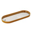 Minimalist Oval Silver Mirror Tray