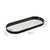 Minimalist Oval Silver Mirror Tray