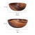 Natural Acacia Flat-Bottomed Bowl