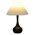 Black Retro Pleated Table Lamp