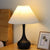 Black Retro Pleated Table Lamp