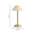 Pleated Shade Portable Dining Table Lamp