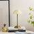 Pleated Shade Portable Dining Table Lamp