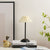 Pleated Shade Portable Dining Table Lamp