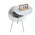 Nordic Round Bedside Table with Storage