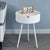 Nordic Round Bedside Table with Storage