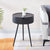 Nordic Round Bedside Table with Storage