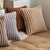 Striped Embossed Plush Cushion Cover