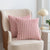 Striped Embossed Plush Cushion Cover