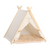 Wooden Pet Teepee Tent with Cushion