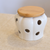 Serene Onion Garlic Canister with Bamboo Lid