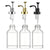 Transparent Glass Syrup Bottle Pump Dispenser