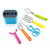 5pc Colourful Kitchen Gadget Set With Holder