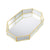 Octagonal Fluted Brass Glass Tray