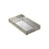 Rectangle Fluted Brass Glass Tray